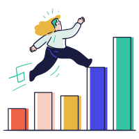 business _ graph, chart, analytics, statistics, woman, profit